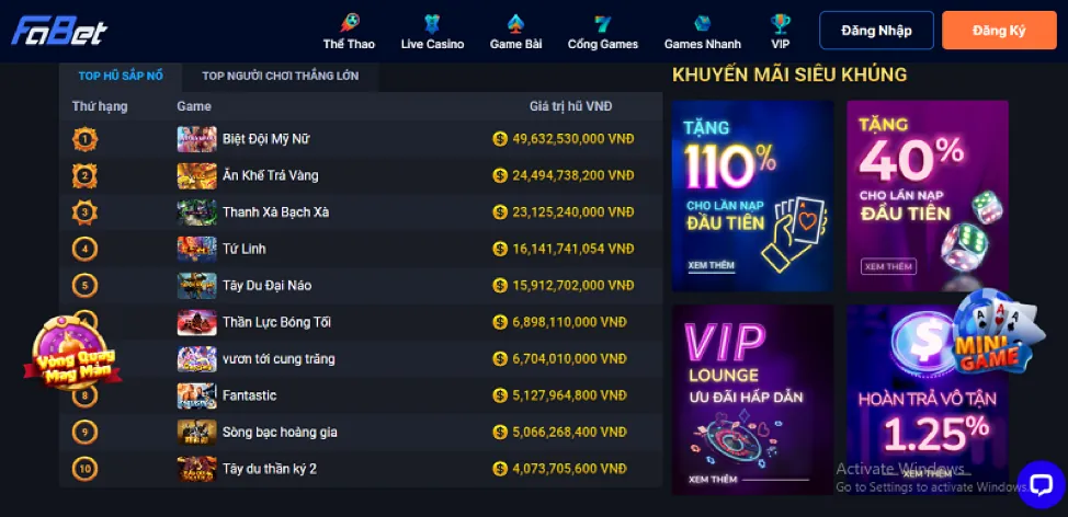 Game nổ hũ Sodo777